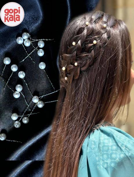 Gopikala Bridal Pearl Juda Pins – White Pack of 50 Hair Pin