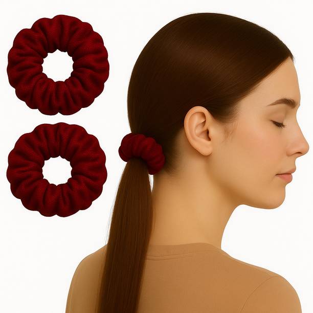 BELEZA VIVA Silk Hair Rubber Bands For Women's & Girls Scrunchie For All Hairs Type Hair Band