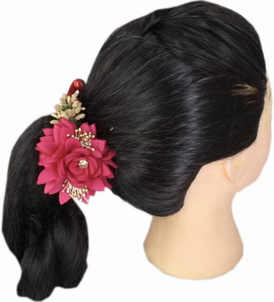 Myra Collection Banana Clip Both Side Flower Hot Pink Banana Clip (Pink) Banana Clip