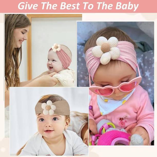 JKK baby flower hairband soft stretch headbands Hair Band