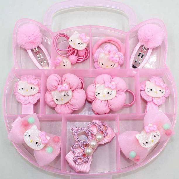 SYGA Children Girl Gift Cat Shaped Box Set Hairpin Accessories (Five Petal) Hair Clip