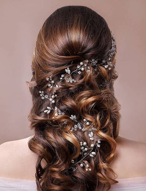 Rosefinch Headdress Hair Bridal Pin Headband Hair Vine Headpiece Tiara Multi (Pack of 1) Head Band