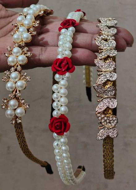 Golden Lion 03 Pcs New design hair bands for girls and women Hair Band