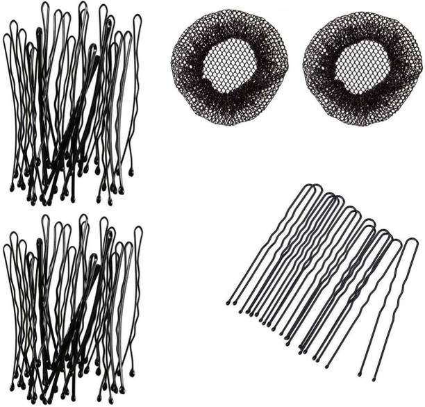 Sharum Crafts Juda Cover 2, 48pc Bobby Pin & Juda Pin 10 Hair Accessory Set
