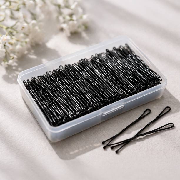Myra Collection Black Metal Bobby Pins PACK OF 120 Hair Pin