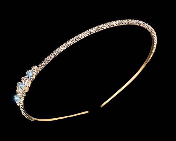 Orama Silver Crystal Tiara Crown Headbad Princess Rhinestone Crown Hair Accessory 616 Hair Accessory Set