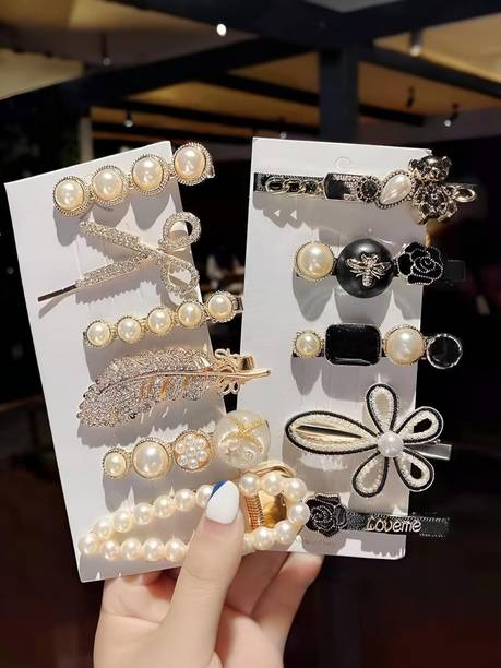 BlissBeautyBar Korean Style Hair Clips, Pins Hair Accessories For Women And Girls [Pack of 11] Hair Clip