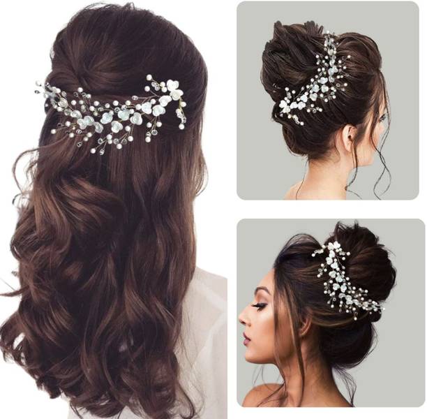 New Style stylish artificial flower hair accessory for women white Hair Accessory Set