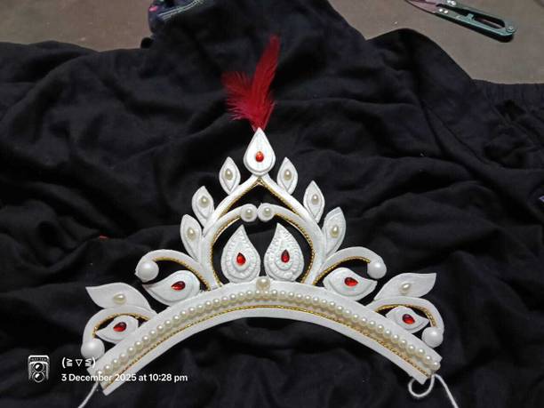 crownpalace wedding crown. bridal mukut Hair Accessory Set