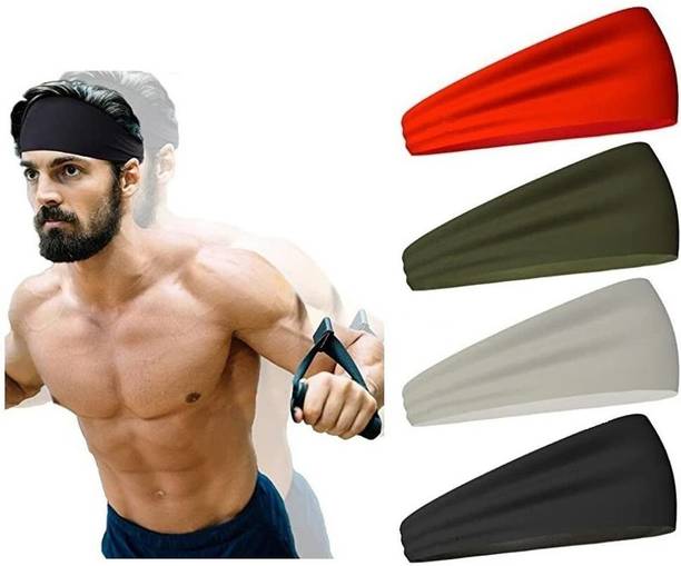 Alipzone Mens Headband - Running Sweat Head Bands for Sports - Athletic Sweatbands Head Band