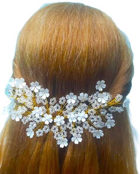 AMAZING BELIVER Beautiful Pretty Tiara Hairstyle for Women & Girls Tiara for Wedding Party Hair Pin