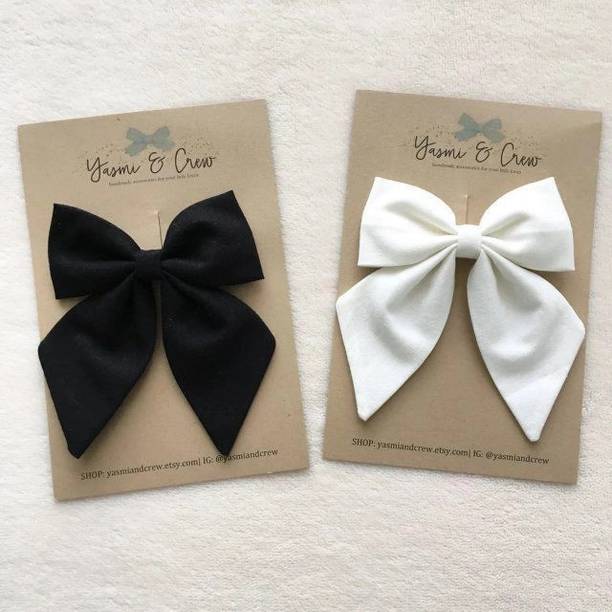 Hazel World Beautiful satin hair bow for girls Hair Clip