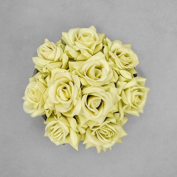 D-DIVINE Pack Of 1 Beautiful Bridal Bun Juda Maker Flower Gajra Hair Accessories (White) Hair Accessory Set