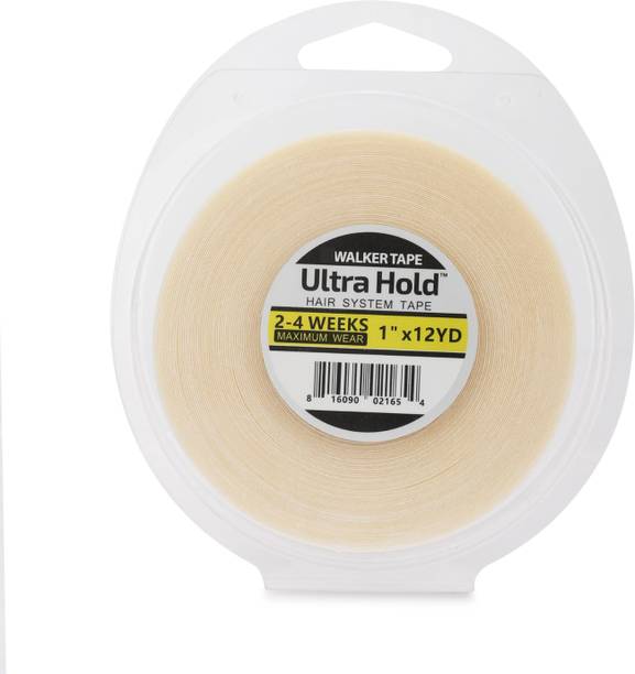 Ultra Hold Walker Tape 3/4" x 12 Yards- Strong, Waterproof Tape for Long-Lasting Secure Fit Hair Accessory Set