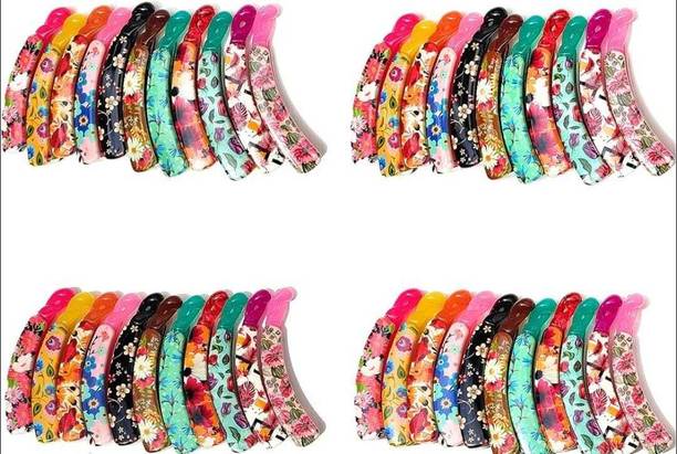 Vivalace Banana Hair Clip for Women Hair Catch Banana Clips Hair Clips for Women (Pack 4) Hair Clip