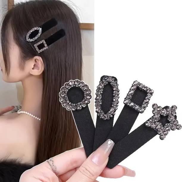 Blubby Resin Clip Tic Tac Clips Hair Barrettes for Girls Woman Pack of 4 Hair Pin