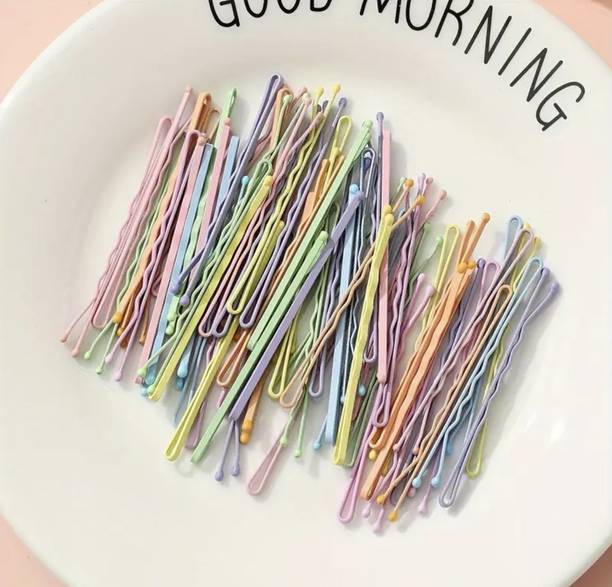 Myra Collection 50pcs color Counts Bobby Hair Pins Colorful Hair Pin