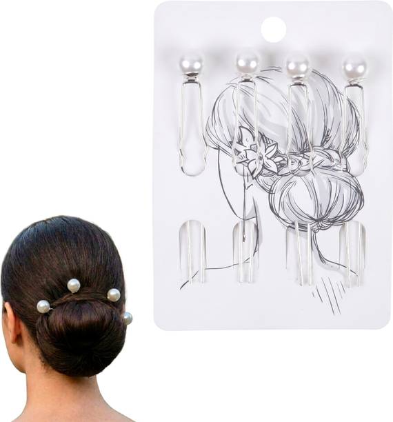 BONSTELLA Pearl Hair Pins Set for Girls and Women Hair Pin