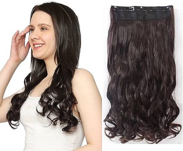 VIVIAN Beautiful Looks Premium Quality Wavy 5 Clip In Hair Extension Hair Clip