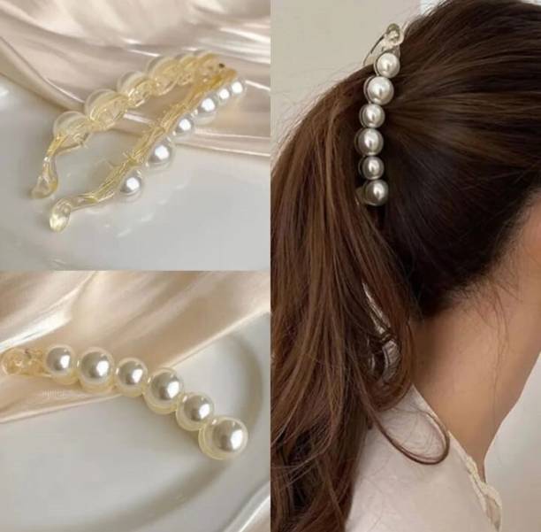 LE CHAN Acrylic Stone Banana Hair Clips for Women Stylish Hair Clutcher Banana Clip Banana Clip