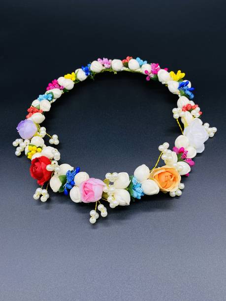 VinshBond Rose Flower Bridal Fancy Hair Tiara Hair Crown Hair Accessories for Women Girls Bun Clip