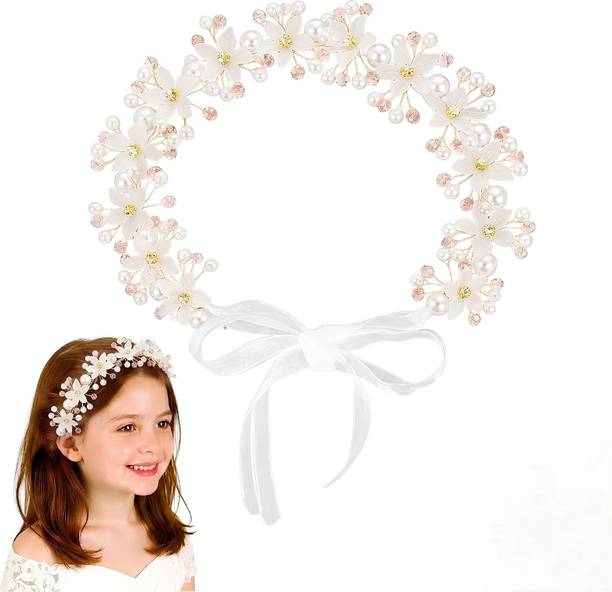 SAMVAT Princess Flower Crown for Women, Girls, Kids & Baby Girl (Pcs-1) Head Band