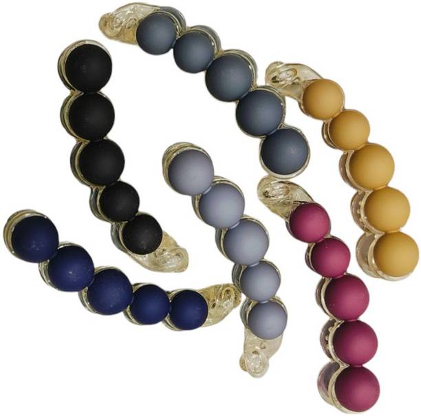 ASG 2Pcs Colorful Large Size Bubble Design Strong Hold Matte Banana Clips Banana Clip