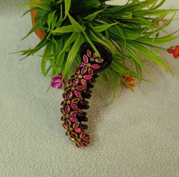 Hkthreads Kundan banana clips Banana Clip