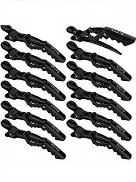 Mataiva Accessories For Styling Section Salon (Pack of 12) Hair Clip