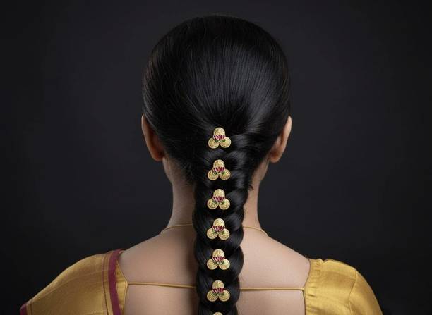 Locketto Lotus and coin hair u pin hair accessory Hair Pin