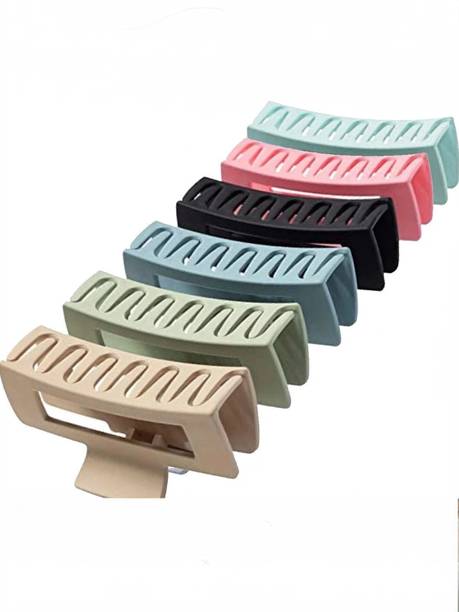 Myra Collection Claw Clip,6 Color Jumbo Claw Styling Accessories for Women Hair Clip