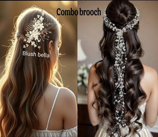 ZariDesigner Combo hair crown bunch and hair clip pin comb pin Hair Pin