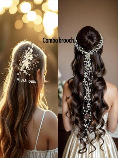 ZariDesigner Combo hair crown bunch and hair clip pin comb pin Hair Pin