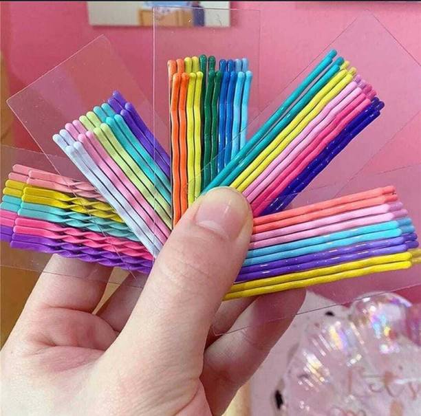 Vivalace Metal Bobby colourful Non-slip for women and grils-(50Pcs) Hair Pin
