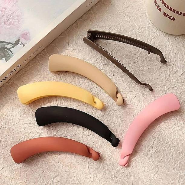 Freebies beautiful trendy bnana hair clips pack of 6 Banana Clip