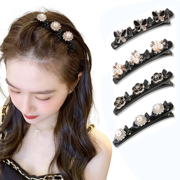 HASTHIP Hair Braid Pearl Hair Clip for Girl Magic Hair Claw Clips Hair Hair Clip