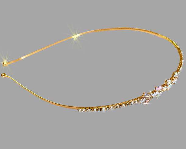 Orama Silver Crystal Tiara Crown Headbad Princess Rhinestone Crown Hair Accessory 603 Hair Accessory Set