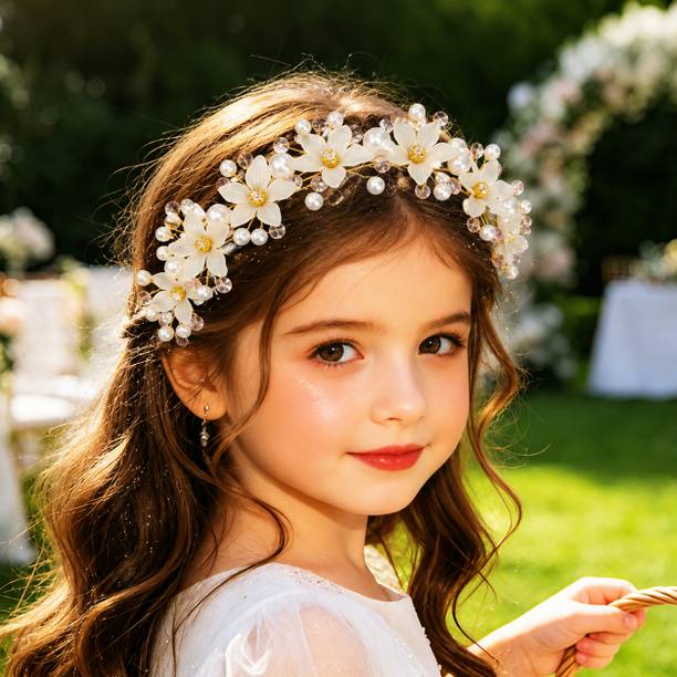 Edtepy Princess Flower Crown for Women, Girls, Kids & Baby Girl (Pcs-1) Head Band