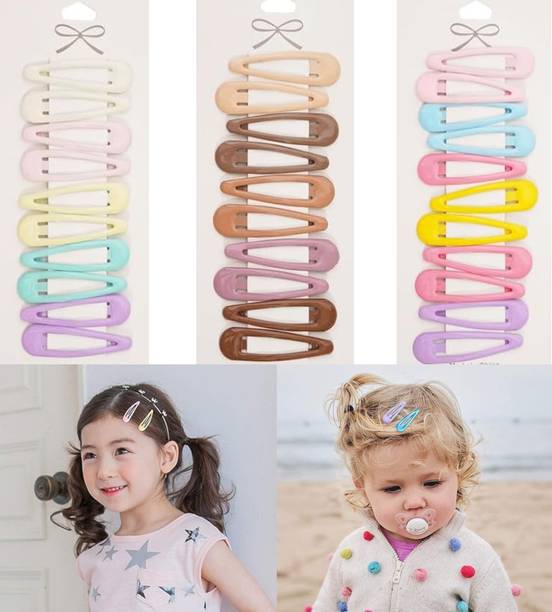 Blubby 30pcs Cute Candy Colour Hair Clips, Side Clips for Kids Girls Women Hair Pin