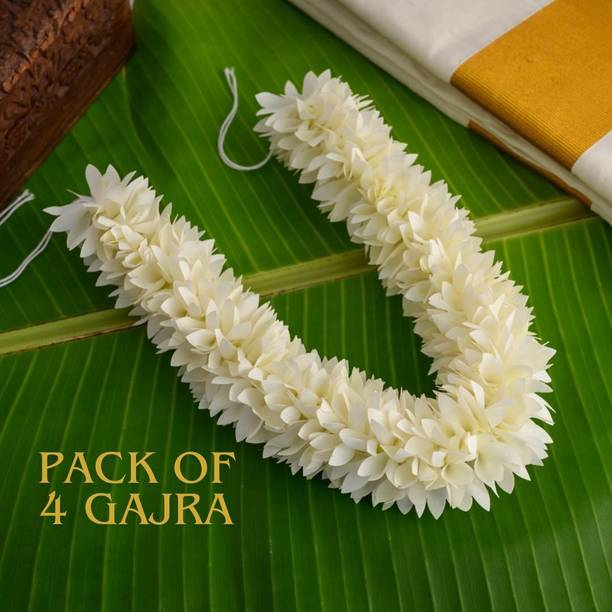 Kalartons Artificial Gajra Set of 4 Hair Accessory Set