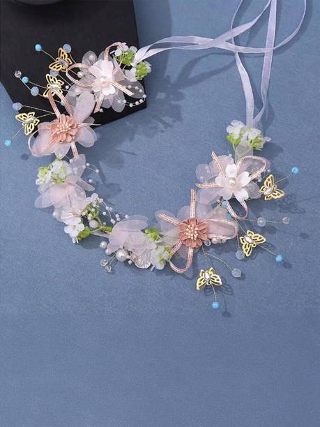 Blubby Flower Headband Ideal for Bridal and Wedding Events Hair Band