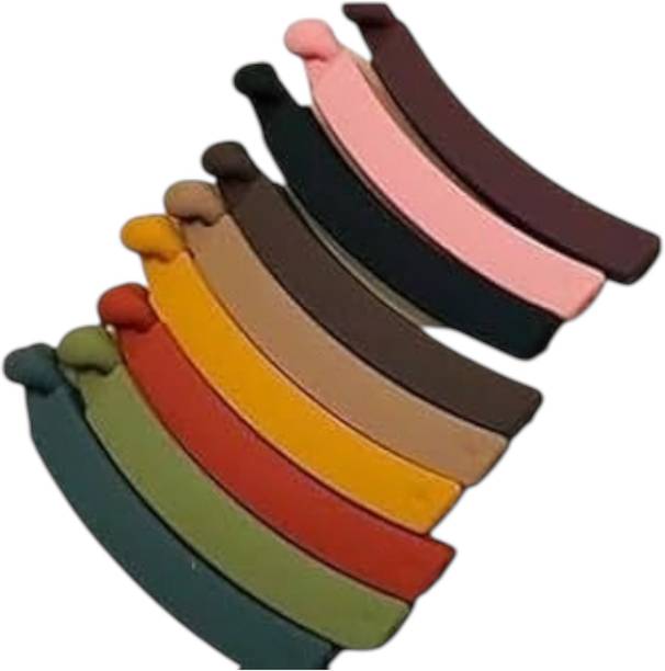 Sneha Rubber Banana matte clip for girls and women Banana Clip (Multicolor) Banana Clip