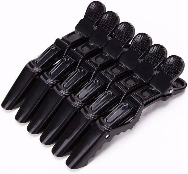 B inik Professional Hair Sectioning Crocodile Hairdressing Clips for Women (Pack of 6) Banana Clip