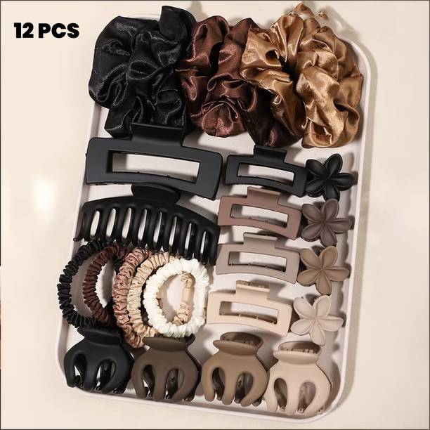 Prityka Korean Hair Accessories Set for Women & Girls Set of 12 Hair Accessory Set