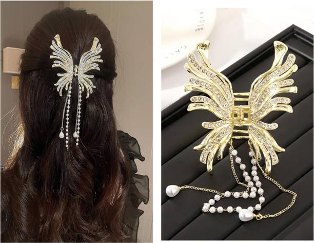 Roadster Korean Butterfly Hair Claw Clip Clutcher Hair Accessories for Girls & Women d Hair Clip