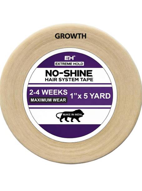 Growth No-Shine Hair System Tape 1"x5 yard White liner Silicon tape for wigs hair patch Hair Accessory Set