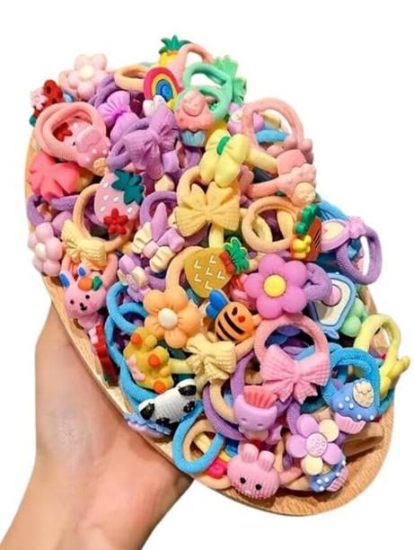 Tintoo 20 pcs Cartoon Hair Bands for Girls Babies and Kids Hair Band