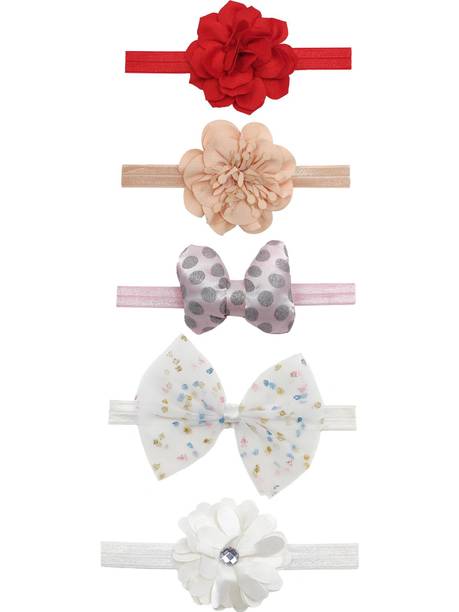 RosaStella baby girl kids hairband elastic hair accessory set 5 PCS Head Band