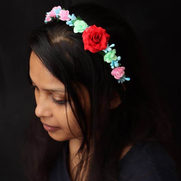 Alora Women Style Flower Crown Headband for Girls Women Hair Accessories Hair Band Hair Band