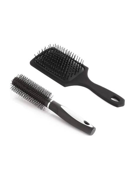 FROSTED COSMETIC Round Rolling Curling Comb Hair Brush With Paddle Brush Comb For Men And Women